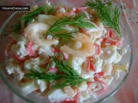 Салат из морепродуктов «Необыкновенный»