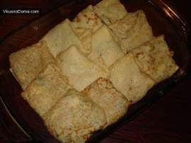 Блины с капустой и яйцом