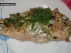 Куриное филе с орехами