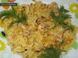 Плов с морепродуктами