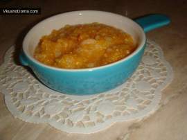 Тыквенная каша с яблоками на топлёном молоке