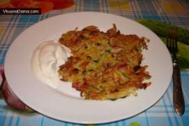 Драники с ветчиной