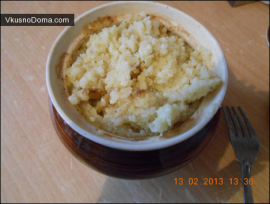Пшенная каша с тушенкой