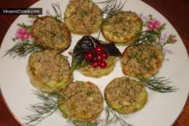 Закусочные кабачки с орехом