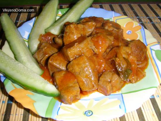 Печень в томатном соусе или армянский