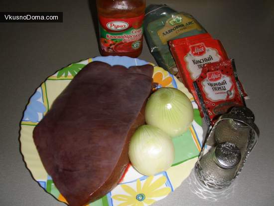 Печень в томатном соусе