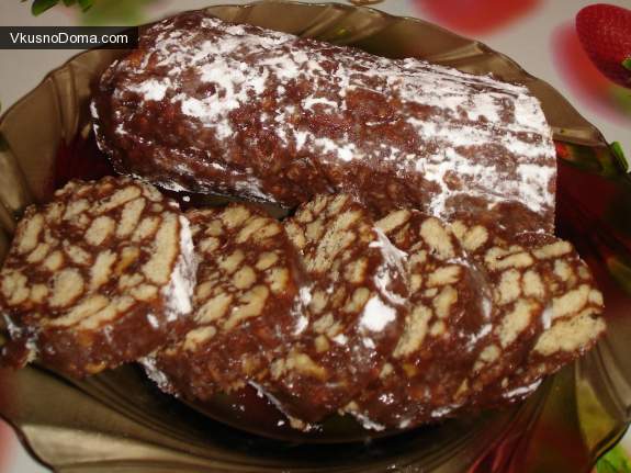 сладкая Салями с орешками