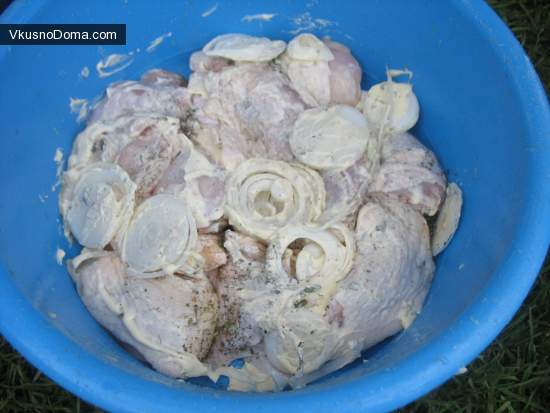 рецепт куриных шашлыков