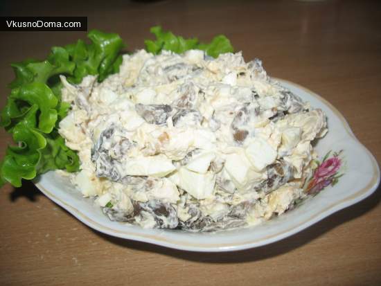 курица с грибами