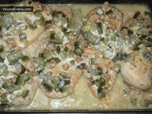 готовим куриное филе с орехами