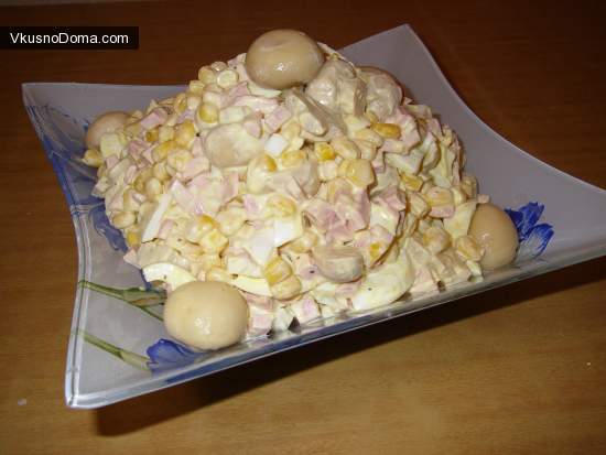 салат полянка