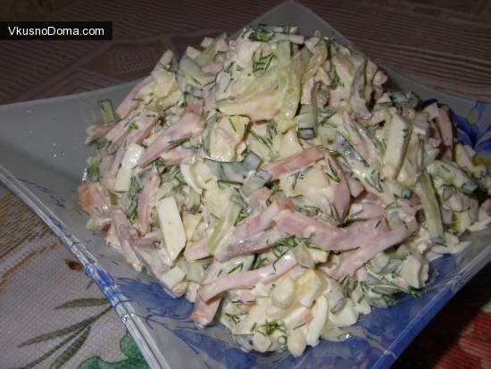 салат мясной коктейль