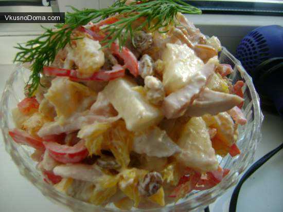 рецепт салата вкусняшка
