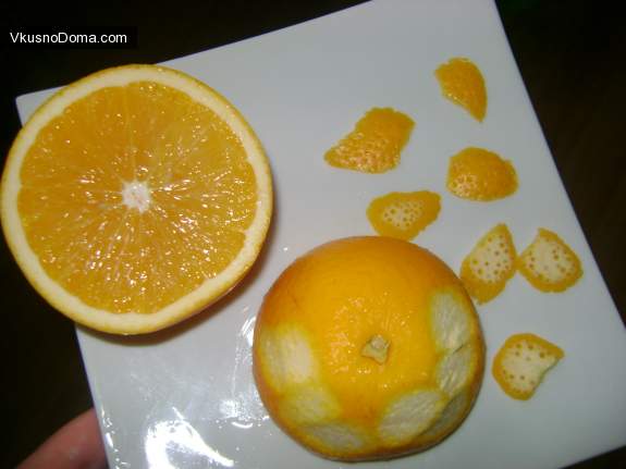 фото рецепт блинчиков с творожной массой под апельсиновой карамелью