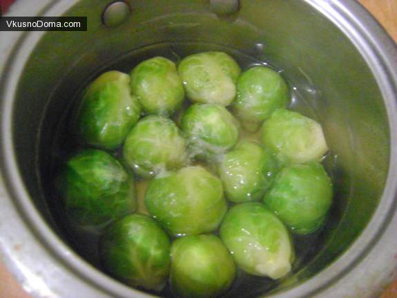 Брюссельская капуста с курицей