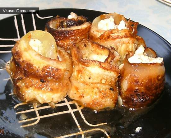 кабачковые рулетики огонек