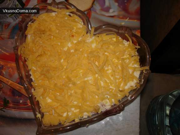 готовим салат с копченым мясом коровка