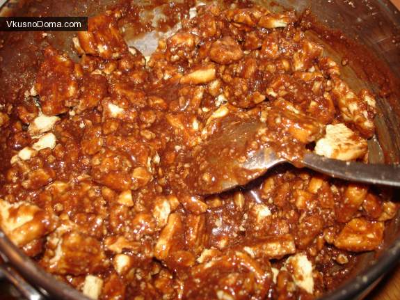 рецепт салями с орешками