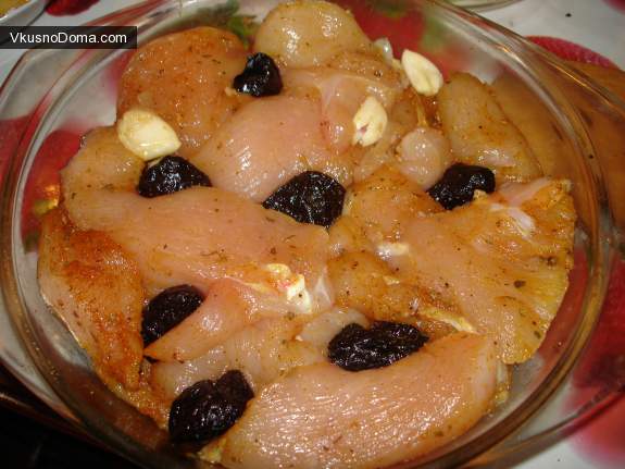 готовим курицу с черносливом