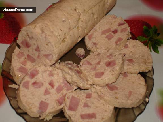 Домашняя куриная колбаса