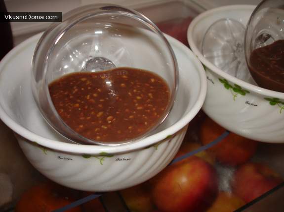 рецепт панакоты с шоколадом и орехи