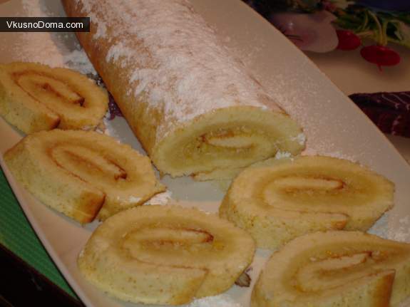 Лимонный рулет