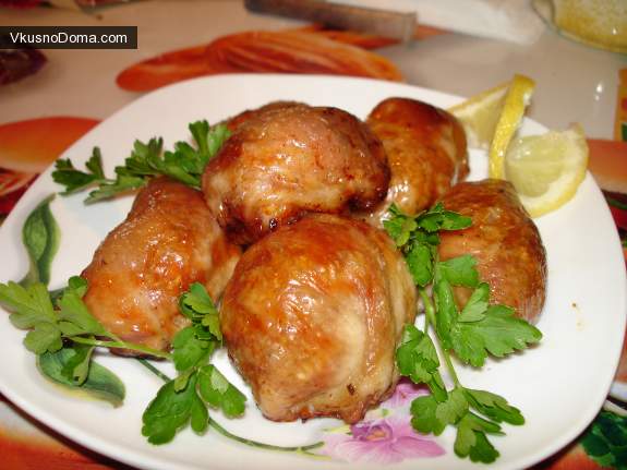 Крученики из индейки