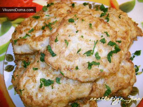 Закусочные оладьи с белокочанной капустой